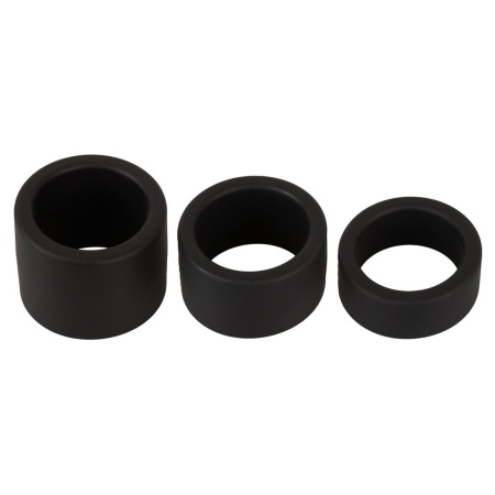 Zestaw pierścieni na jądra ErectoBallStretchSet z płynnego silikonu, 3 szerokości 2, 3 i 4 cm - 4
