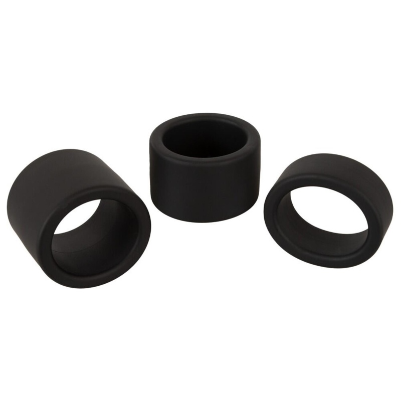 Zestaw pierścieni na jądra ErectoBallStretchSet z płynnego silikonu, 3 szerokości 2, 3 i 4 cm - 5