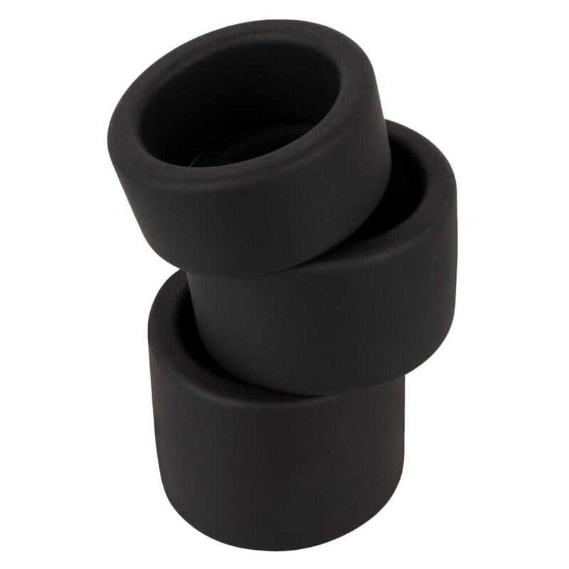 Zestaw pierścieni na jądra ErectoBallStretchSet z płynnego silikonu, 3 szerokości 2, 3 i 4 cm - 6