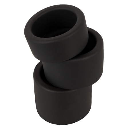 Zestaw pierścieni na jądra ErectoBallStretchSet z płynnego silikonu, 3 szerokości 2, 3 i 4 cm - 6