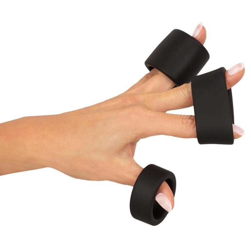 Zestaw pierścieni na jądra ErectoBallStretchSet z płynnego silikonu, 3 szerokości 2, 3 i 4 cm - 7