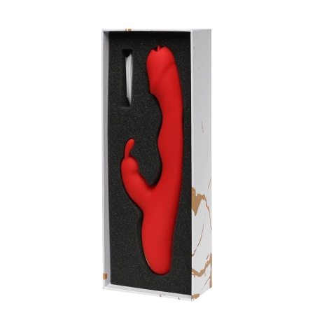 Wibrator króliczy Rouge Velvet Bunny Licking - 10 trybów wibracji, silikon medyczny, IPX6, wymiary: nie podano - 3