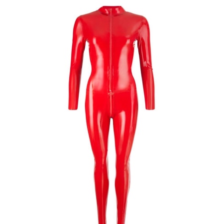 Latex Catsuit red 2XL - 9