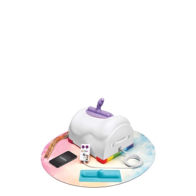 The Unicorn Premium Riding Sex Machine - maszyna jeździecka 1200 RPM, rotacja 360°, nośność 181 kg, kabel 2,4 m, pejcz 50 cm - 1 2