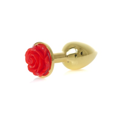 MyLove Toys - Jewellery Gold PLUG ROSE- Red - 1 2
