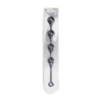 Silicone Waterdrop Anal Balls - XL - 50mm - Black - 1 2