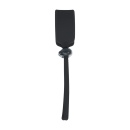 Wide Adjustable Silicone Lasso Cockring - 5mm - Black - 4