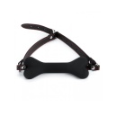 Black Silicone Bone Gag - 2