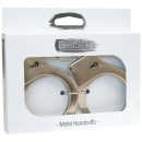 Kajdanki erotyczne Bestseller Silver stalowe srebrne z łańcuchem 7 cm - 3